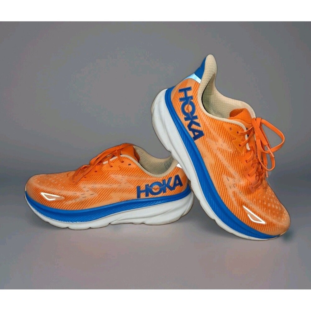 Size 11.5 - Hoka One One HOKA Clifton 9 Vibrant Orange Impala